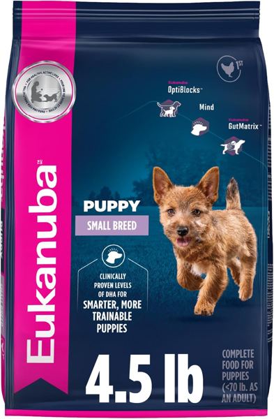 Eukanuba Puppy Small Breed Dry Dog Food, 4.5 lb bag