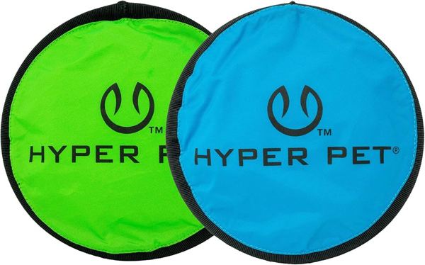 Hyper Pet Flippy Flopper Flying Disc Soft Dog Toy 9 Inch, Floats, 2 Pack