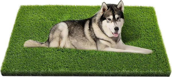 CooZero Artificial Grass, 47.3"x31.5" Professional Dog Grass Mat, Potty Training Rug and Replacement Turf Outdoor Rug Patio Lawn Decoration, Easy to Clean with Drainage Holes(47.3x31.5 inches)